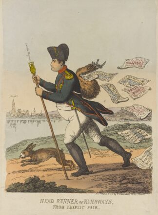 Head runner of runaways, from Leipzig Fair by Thomas Rowlandson