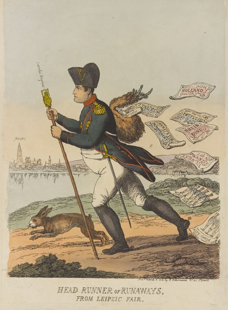 Head runner of runaways, from Leipzig Fair by Thomas Rowlandson
