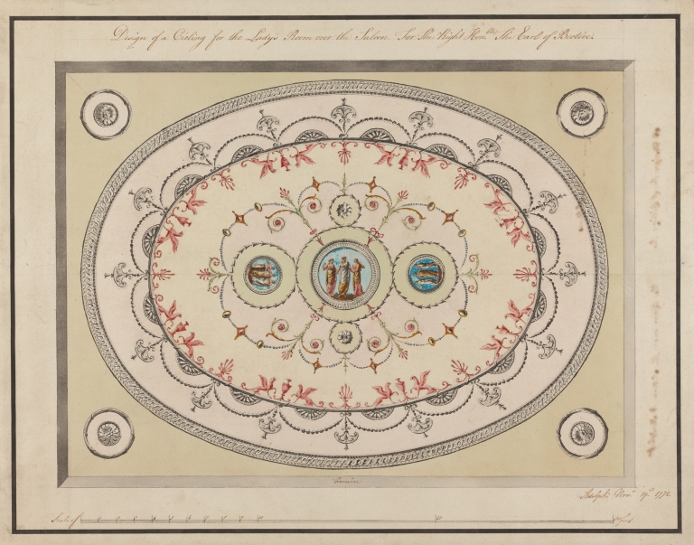 Headfort House, Ireland: Lady’s Room Ceiling by Robert Adam