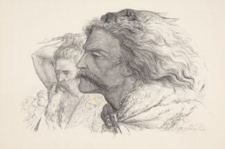 Heads of two Batavians by Wilhelmus Petrus van Geldorp