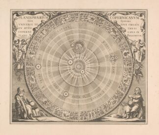 Hemelkaart van het stelsel van Copernicus Planisphaerium Copernicanum by Peter Schenk the Elder