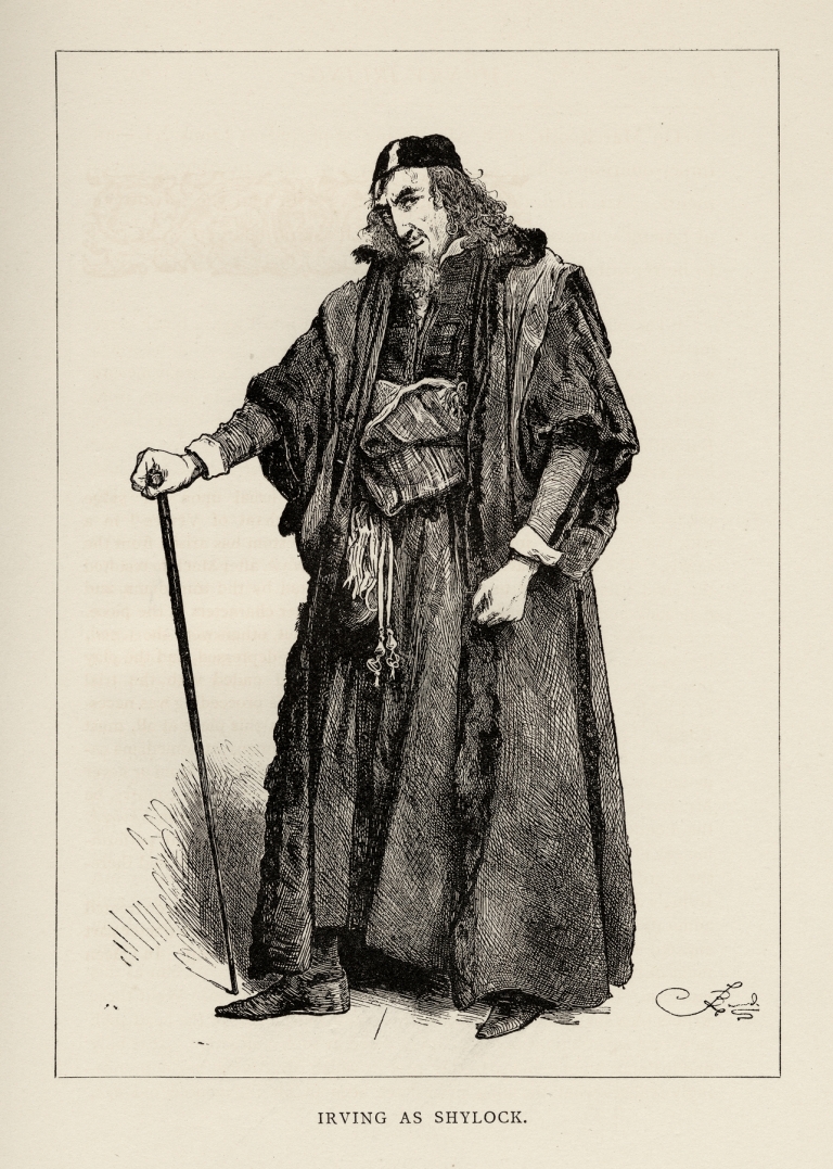 Henry Irving as Shylock in Shakespeare’s Merchant of Venice by Frederick Barnard