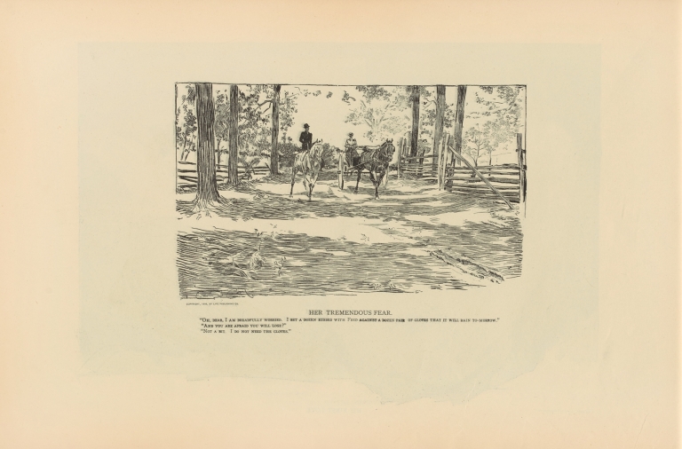 Her tremendous fear by Charles Dana Gibson