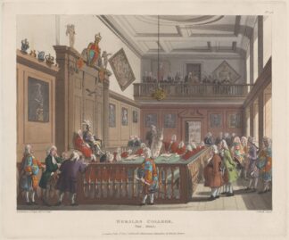 Herald’s College, The Hall by Thomas Rowlandson