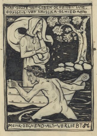 Het afscheid van Odysseus en Naussikaä by Richard Nicolaüs Roland Holst