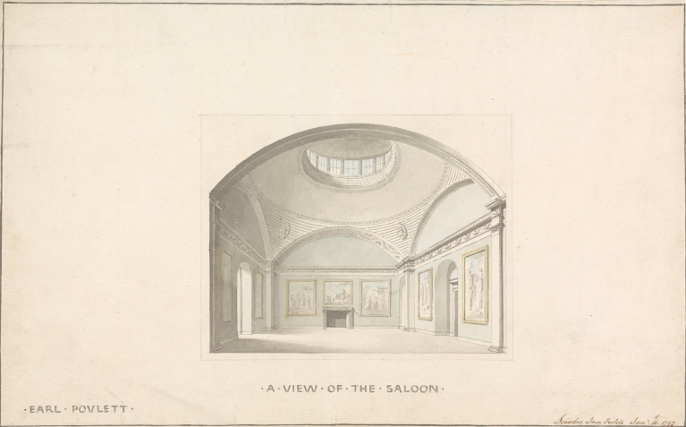 Hinton St. George, Somerset; View of the Saloon by Sir John Soane