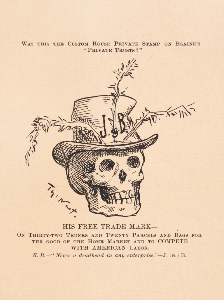 His free trade mark by Thomas Nast