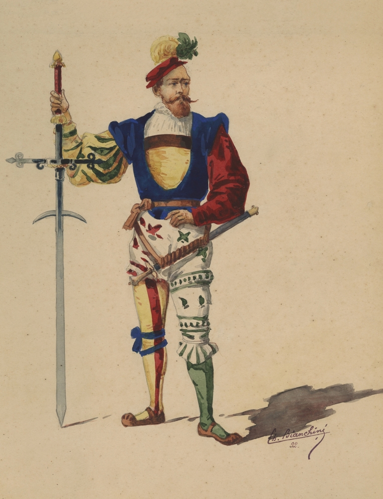 Historical costumes Pl.26 by Charles Bianchini