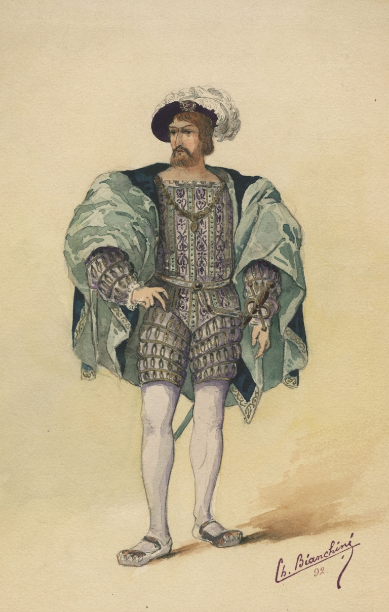 Historical costumes Pl.28 by Charles Bianchini