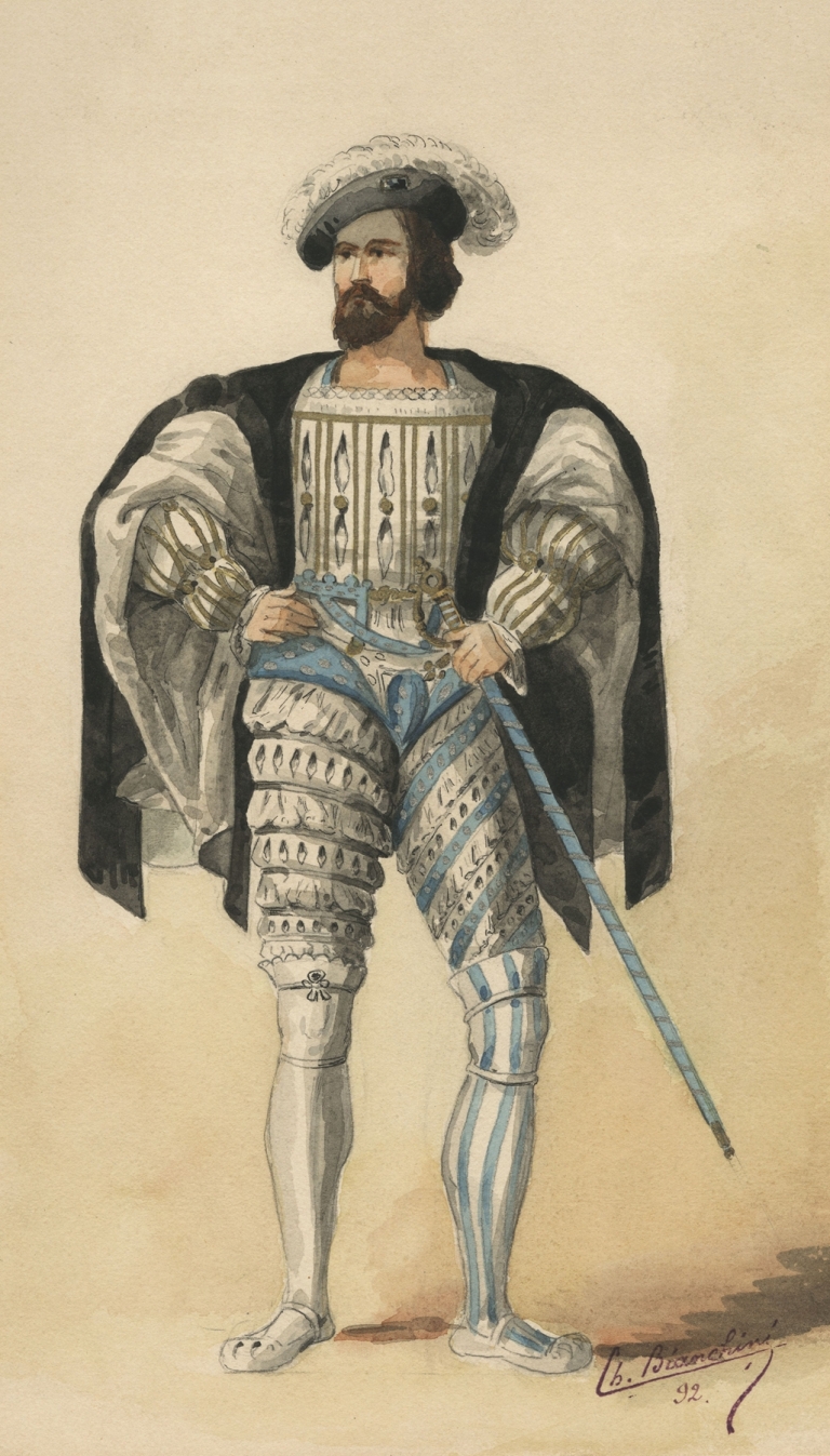 Historical costumes Pl.34 by Charles Bianchini