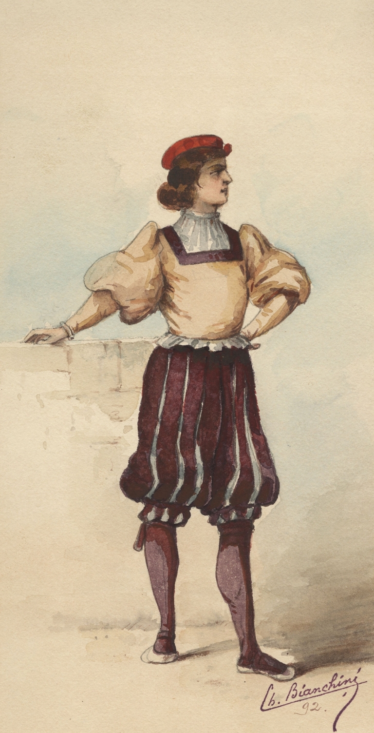 Historical costumes Pl.36 by Charles Bianchini