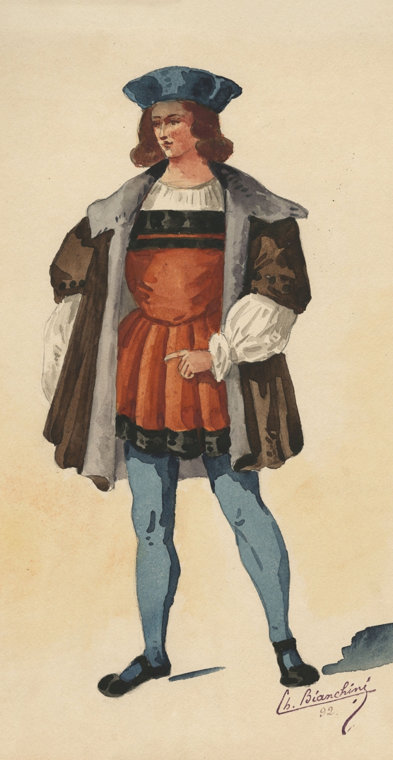 Historical costumes Pl.55 by Charles Bianchini