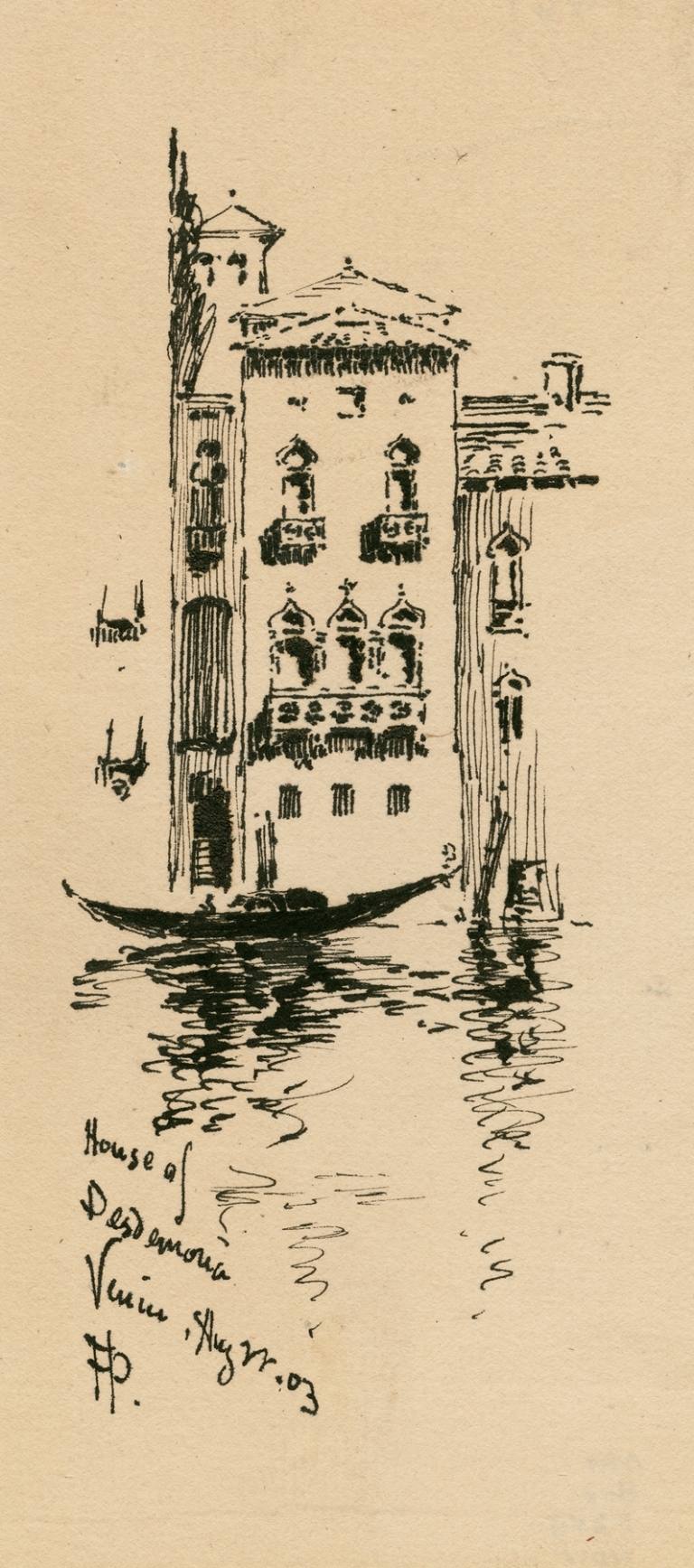 House of Desdemona, Venice by F. Partington