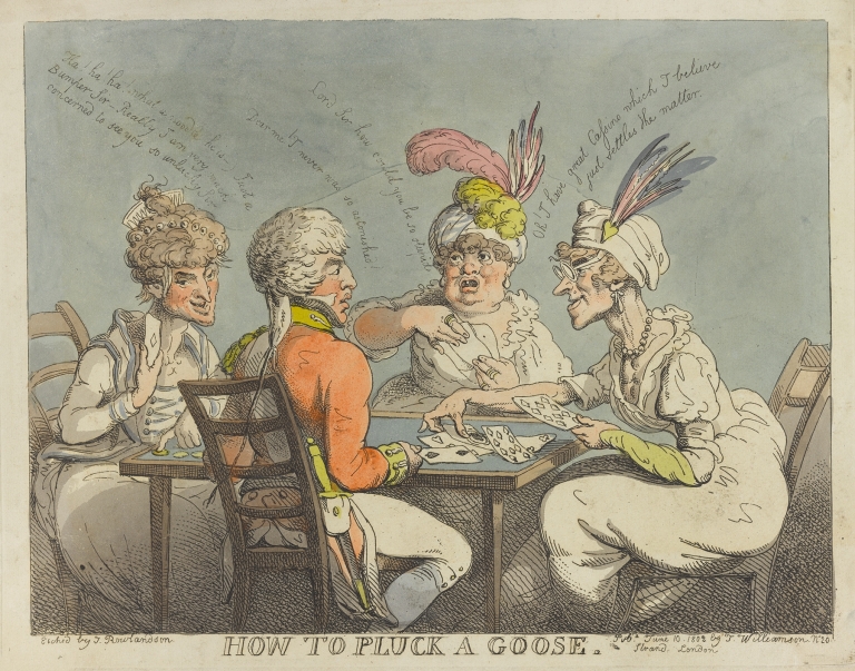 How to pluck a goose by Thomas Rowlandson
