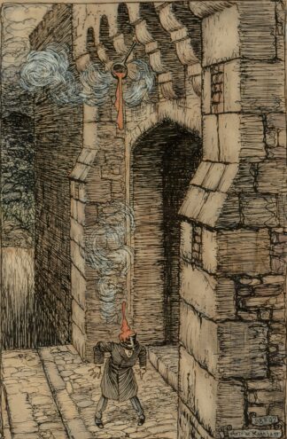 How You’d Frown Should a Ladleful Fall on Your Crown by Arthur Rackham