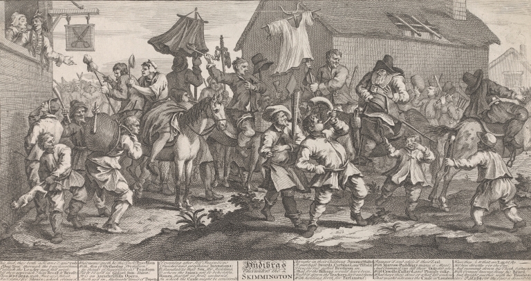 Hudibras Encounters the Skimmington by William Hogarth