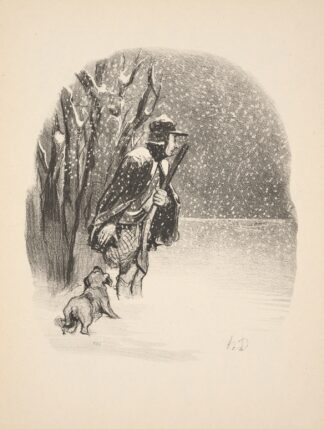 Hunting and fishing Pl.07 by Honoré Daumier