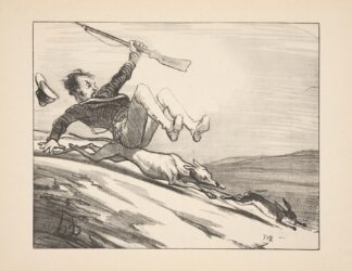 Hunting and fishing Pl.12 by Honoré Daumier