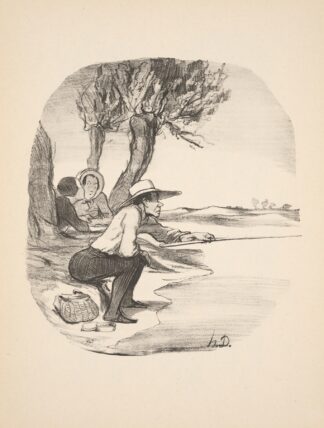 Hunting and fishing Pl.25 by Honoré Daumier