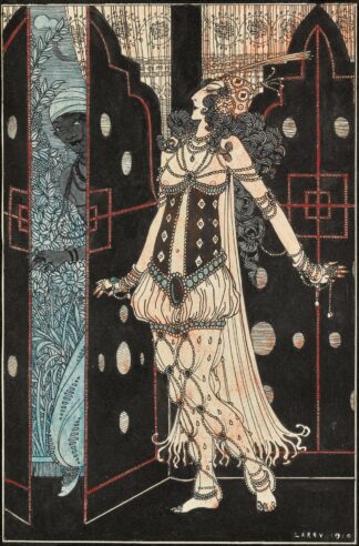 Ida Rubinstein and Vaslav Nijinsky in Scheherazade by George Barbier