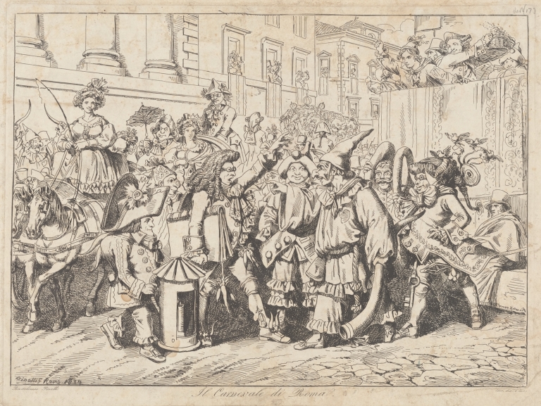 Il Carnevale di Roma by Bartolomeo Pinelli