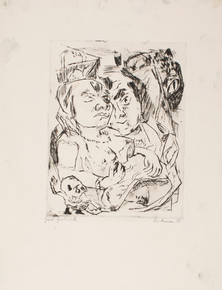 Illustration for Chapter 5, from the portfolio ‘The Duchess’ by Max Beckmann