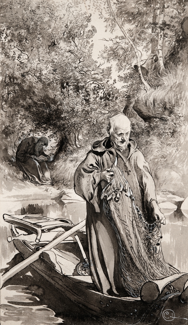 Illustration to ‘Singoalla,The Wind Is My Lover’ by Viktor Rydberg by Carl Larsson