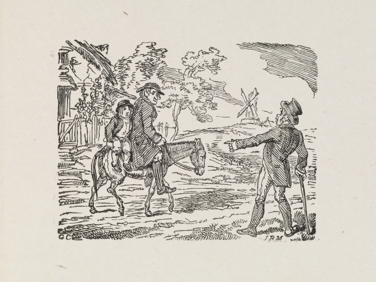 Illustrations for The Universal songster Pl.09 by George Cruikshank