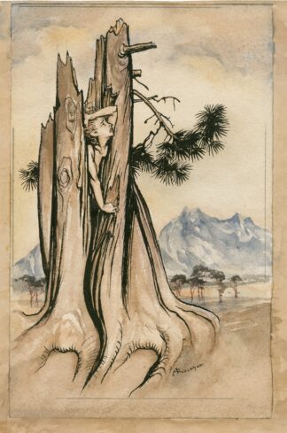 Imprisoned Ariel by Arthur Rackham