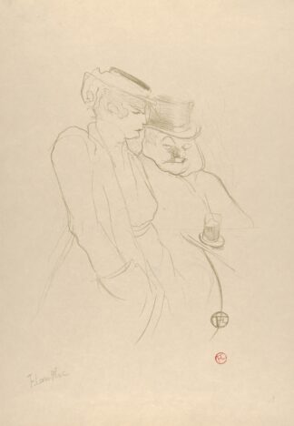 In Their Forties by Henri de Toulouse-Lautrec