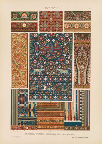 Indisch – Stickerei, Weberei, Geflechte und Lackmalerei by Heinrich Dolmetsch