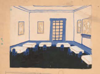 Interior perspective studies for Restaurant Crillon, 15 East 48th Street, New York, NY.] [Interior perspective study. by Winold Reiss