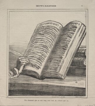 It is not surprising that it is long with so many corrections. by Honoré Daumier