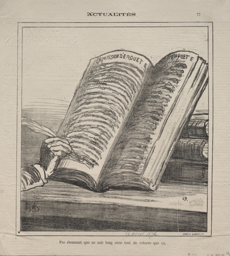 It is not surprising that it is long with so many corrections. by Honoré Daumier