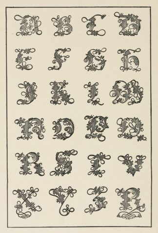 Italian Gothic Initials 3 by Frank Chouteau Brown