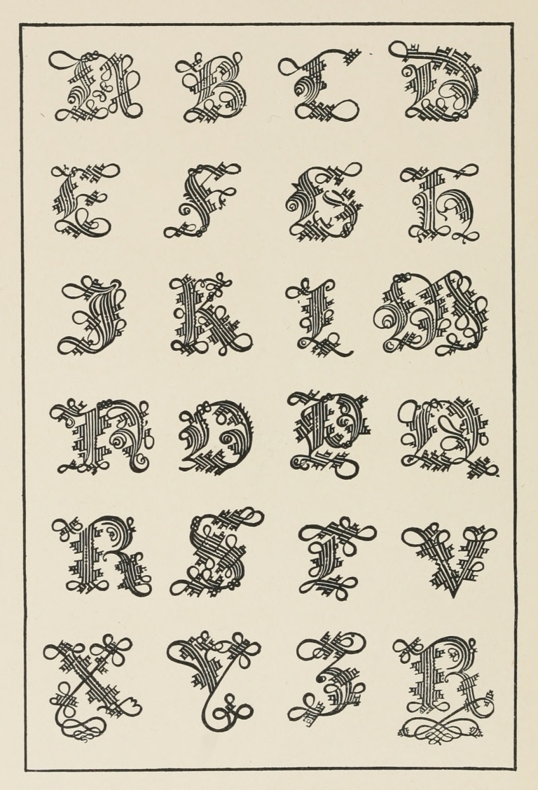 Italian Gothic Initials 3 by Frank Chouteau Brown