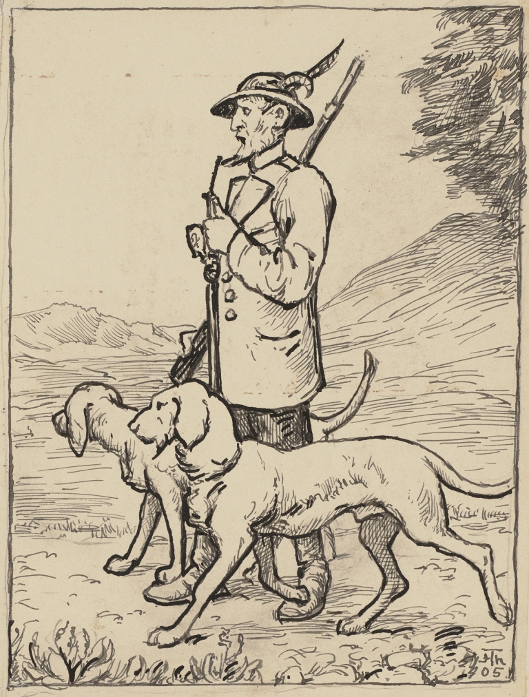Jäger by Hans Thoma