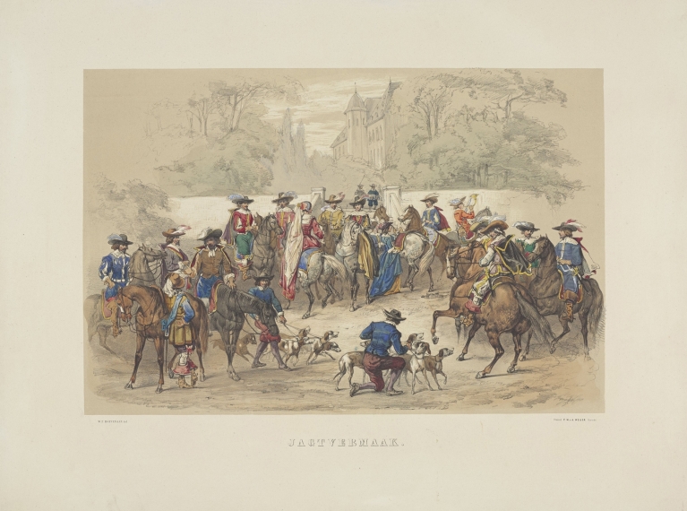Jagtvermaak by Pieter Wilhelmus van de Weijer