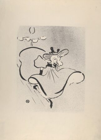 Jane Avril. by Henri de Toulouse-Lautrec