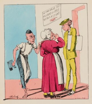Je croyais vous avoir déjà dit, Clorinde, que je n’aimais pas à vous voir causer aussi longtemps, avec les jeunes gens by Moloch (Alphonse Hector Colomb)