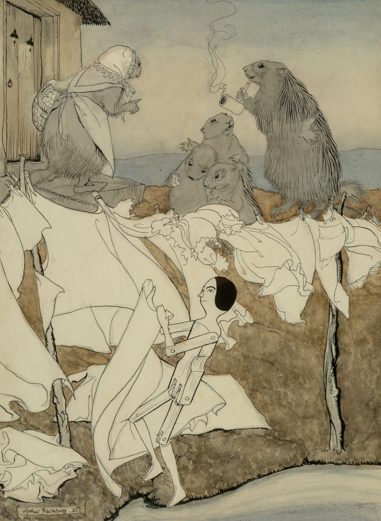 Jensina Proves a Born Housewife by Arthur Rackham