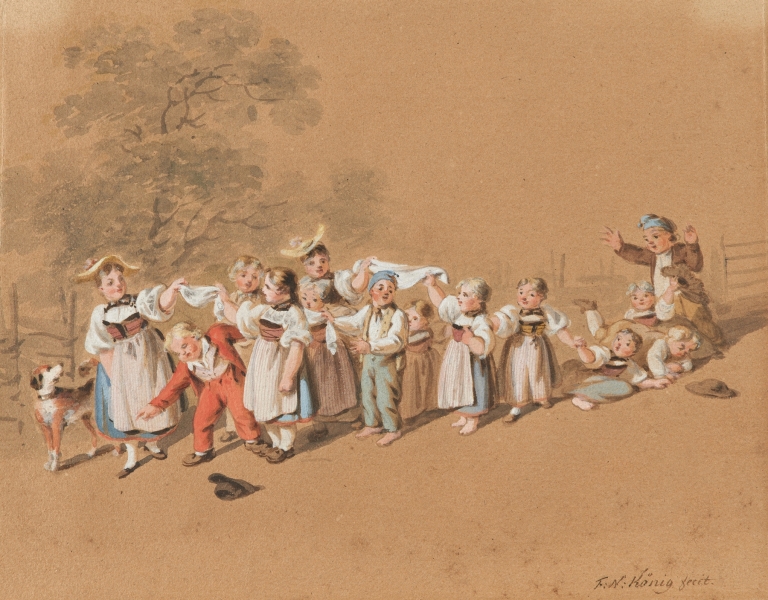 Jeux d’enfants bernois. La Polonaise by Franz Niklaus König