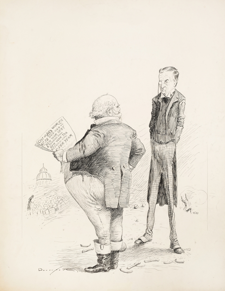 Joe Chamberlain’s War – it comes high but they must have it by Homer Davenport