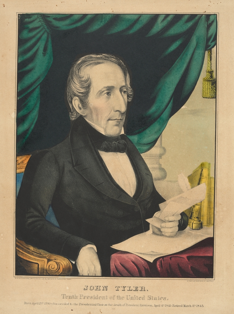John Tyler. Tenth president of the United States by E.B. & E.C. Kellogg