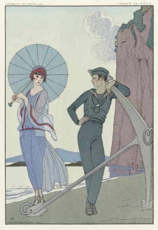 Joie de vivre; Falbalas et Fanfreluches by George Barbier