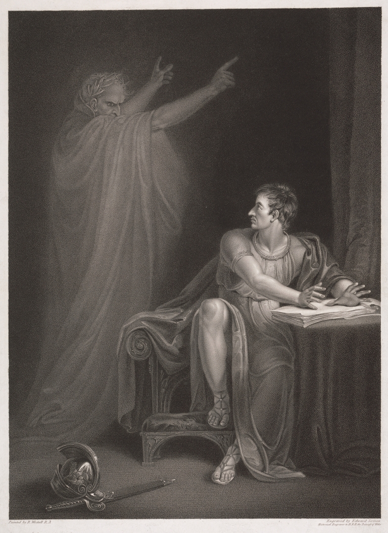 Julius Caesar; Act IV Scene III; Brutus’ Tent … by Richard Westall