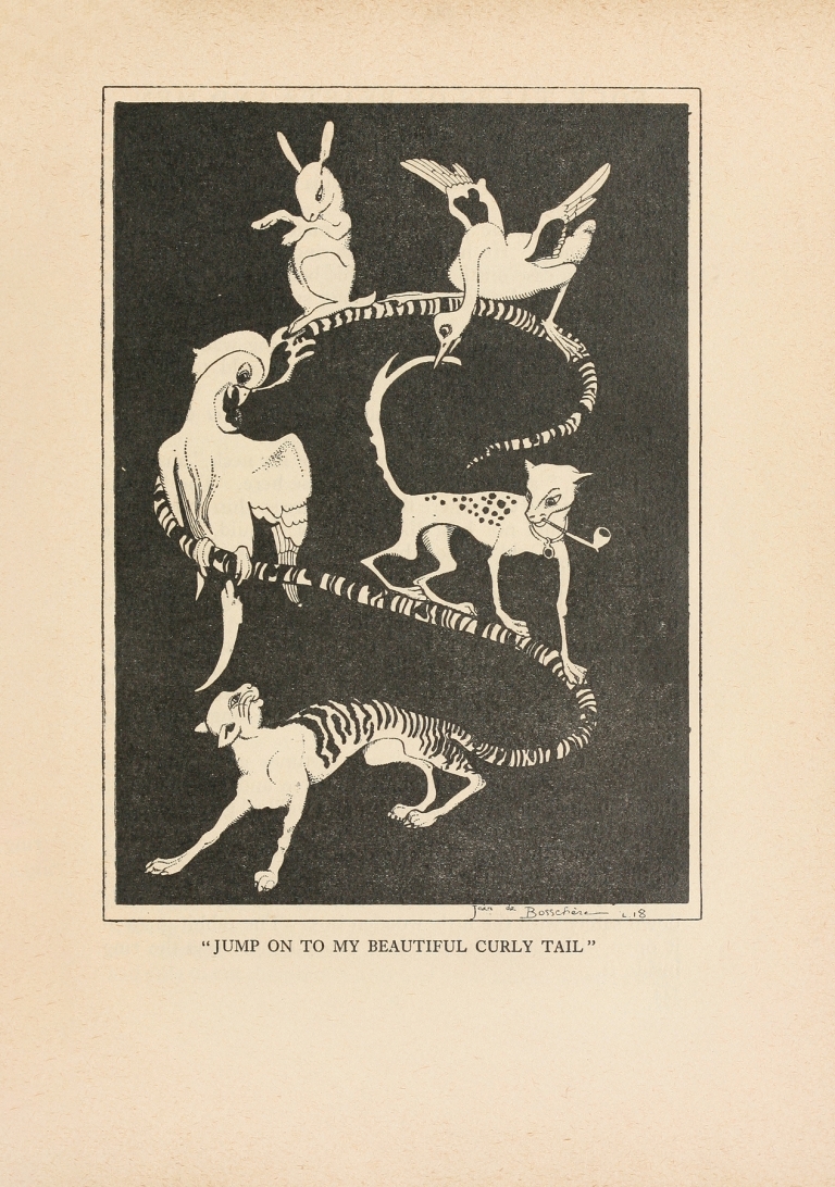 ‘Jump on to my beautiful curly tail’ by Jean de Bosschère