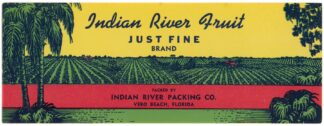 Just Fine Brand Fruit Label by Anonymous