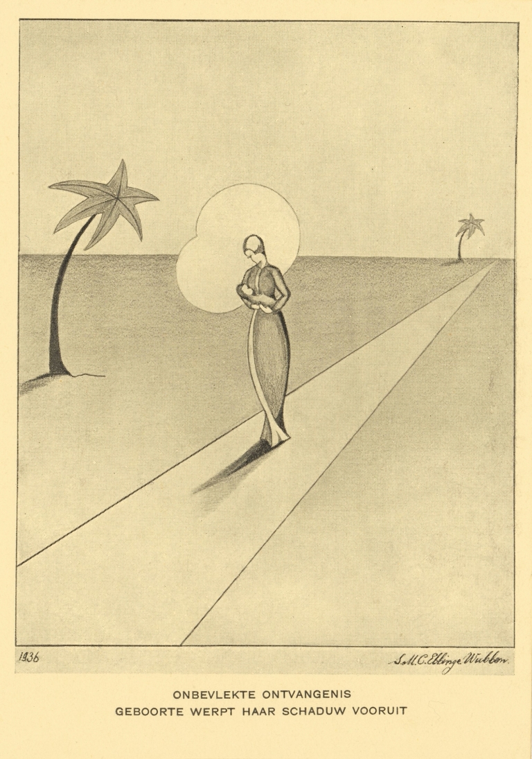 Kerstkaart voor 1936 by Anonymous