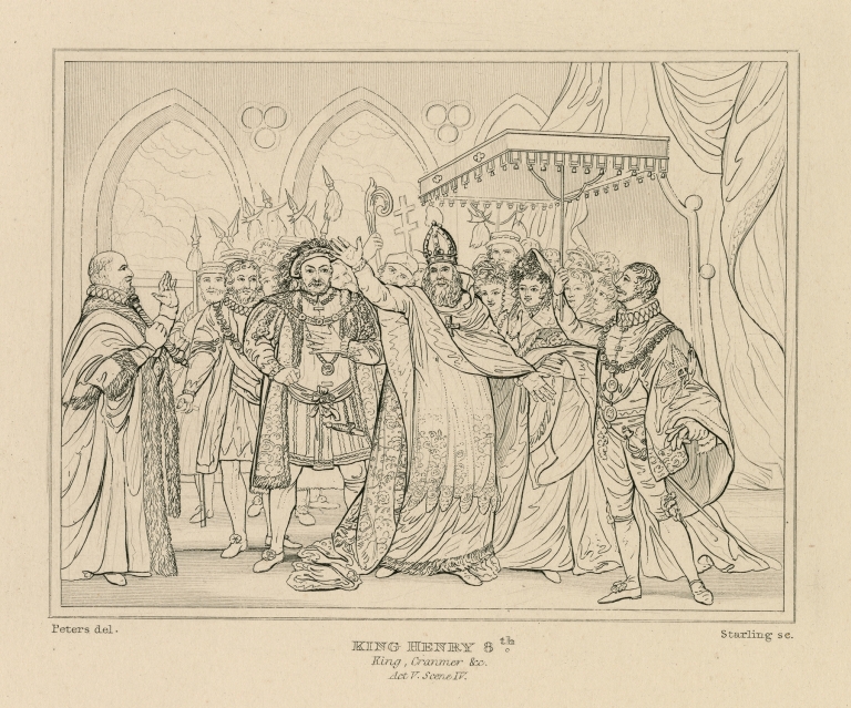 King Henry 8th, King, Cranmer &c., act V, sc. IV by William Francis Starling